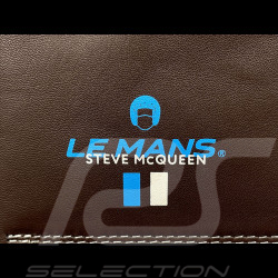 Duo Lederjacke Steve McQueen 24H Du Mans + 	Brieftasche Steve McQueen Le Mans Compact Leder Braun