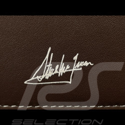 Duo Leather jacket Steve McQueen 24H Du Mans + Wallet Steve McQueen Le Mans Compact Leather Brown