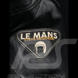 Duo Leather jacket Steve McQueen 24H Du Mans + 	McQueen T-shirt "The Man In Le Mans" Victory White