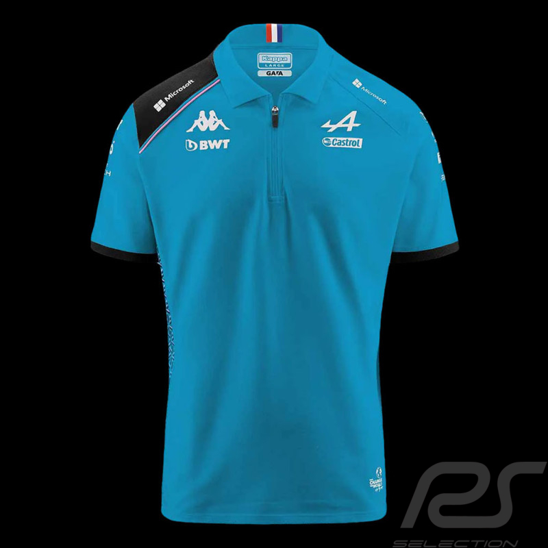 Alpine Polo F1 Team Ocon Gasly 2023 Kappa Blue / Black 361C2RW-A0C- Men