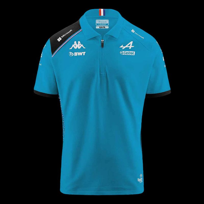 Alpine Polo F1 Team Ocon Gasly 2023 Kappa Blue / Black 361C2RW-A0C- Men