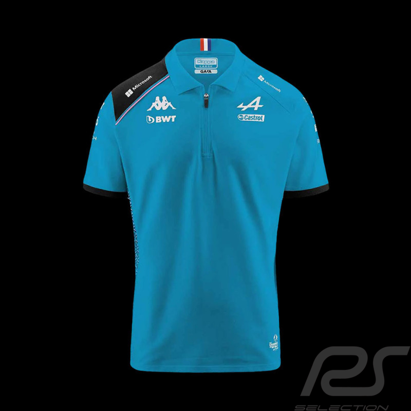 Alpine Polo F1 Team Ocon Gasly 2023 Kappa Blau / Schwarz 361C2RW-A0C - Kinder