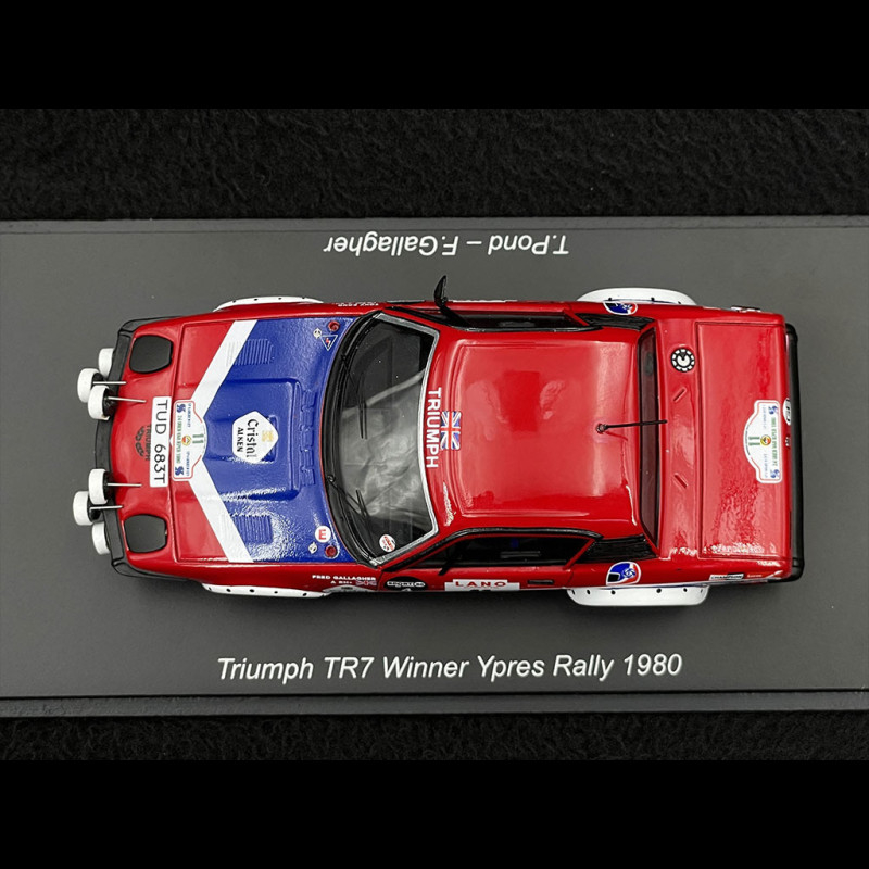 Miniature Spark 1:43 - Triumph TR7 #11 Vainqueur Rallye 24H Ypres 1980 (Pond/Gallagher) - Neuf