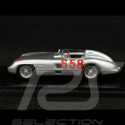 Juan Manuel Fangio Mercedes-Benz 300 SLR n° 658 2ème Mille Miglia 1955 1/43 Spark S5857