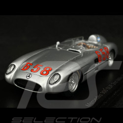 Juan Manuel Fangio Mercedes-Benz 300 SLR n° 658 2nd Mille Miglia 1955 1/43 Spark S5857