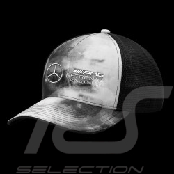 Casquette Mercedes AMG F1 Team Hamilton Russell Tie Dye Trucker Gris 701222335_001 - Mixte