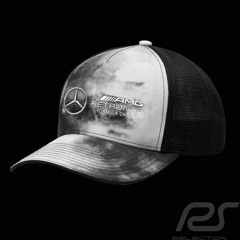 Casquette Mercedes AMG F1 Team Hamilton Russell Tie Dye Trucker Gris 701222335_001 - Mixte