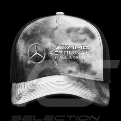 Mercedes AMG F1 Team Cap Hamilton Russell Tie Dye Trucker Grau 701222335_001 - Unisex