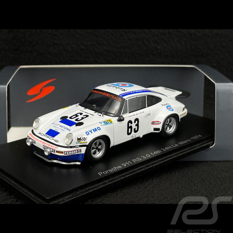 Porsche 911 RS 3.0 n° 63 24h Le Mans 1974 1/43 Spark S9794