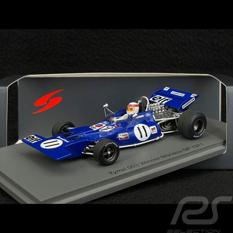 Jackie Stewart Tyrrell 003 n° 11 Vainqueur GP Monaco 1971 F1 1/43 
