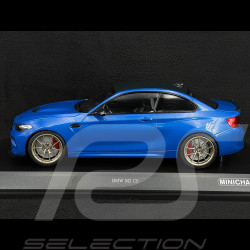 BMW M2 CS 2020 Typ F87 Blau metallic / Goldfelgen 1/18 Minichamps 155021027