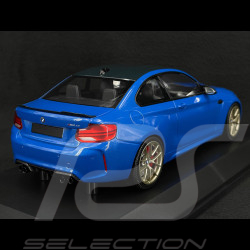 BMW M2 CS 2020 Type F87 Blue metallic / Gold rims 1/18 Minichamps 155021027