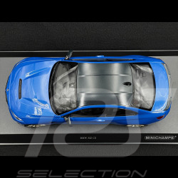 BMW M2 CS 2020 Type F87 Bleu métallisé / Jantes Or 1/18 Minichamps 155021027