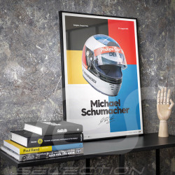 Michael Schumacher 1991 Helm Poster - Limited edition