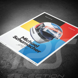 Poster Michael Schumacher Casque 1991 - Classic edition