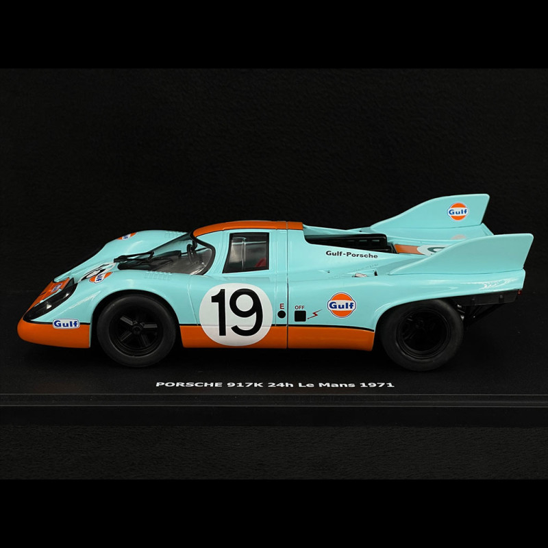 Porsche 917K n° 19 Gulf Platz 2 Le Mans 1971 1/43 Spark S0916