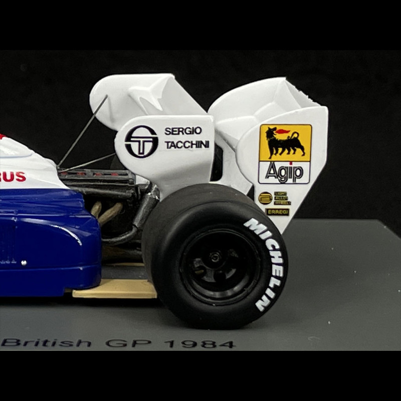 Spark S2781 – Toleman TG184 N°19 – Ayrton Senna – 3e GP Angleterre 1984 – 1/43 – NEUF
