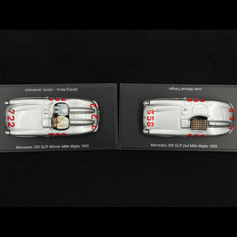 Mercedes 300 SLR N°722 Mille Miglia 1954 - Miniature Métal 43 Par Danhausen - Échelle 1/43