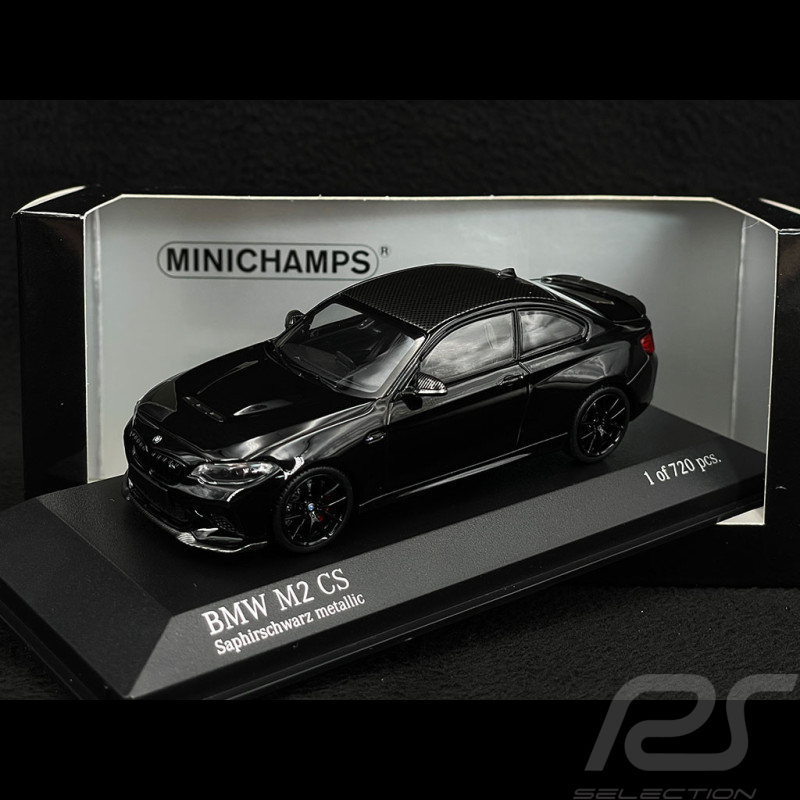 BMW M2 CS 2020 Type F87 Noir / Jantes Noires 1/43 Minichamps 410021022