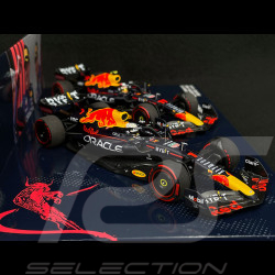 Coffret Max Verstappen / Sergio Perez Red Bull Racing RB18 Doublé vainqueur GP Emilie Romagne 2022 F1 1/43 Minichamps 472224111