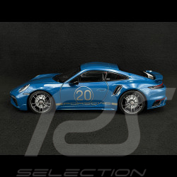 Porsche 911 Turbo S Coupe Sport Design Typ 992 2021 Anniversary Edition Osloblau 1/18 Minichamps 113069073