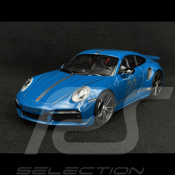 Porsche 911 Turbo S Coupe Sport Design Typ 992 2021 Anniversary Edition Osloblau 1/18 Minichamps 113069073