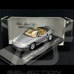 Porsche 911 type 996 Turbo Cabriolet 2003 gris 1/43 Minichamps 400062731