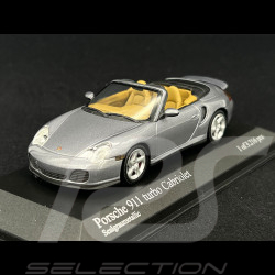 Porsche 911 type 996 Turbo Cabriolet 2003 grey 1/43 Minichamps 400062731