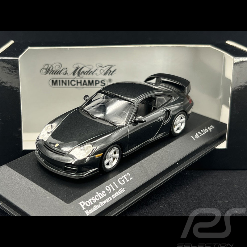 Porsche 911 Type 996 GT2 2000 Metallic Black 1/43 Minichamps 430060124