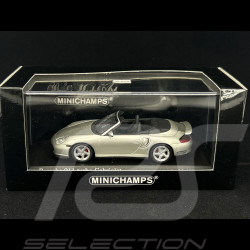Porsche 911 Type 996 Turbo Cabriolet 2003 Silver Metallic 1/43 Minichamps 400062730