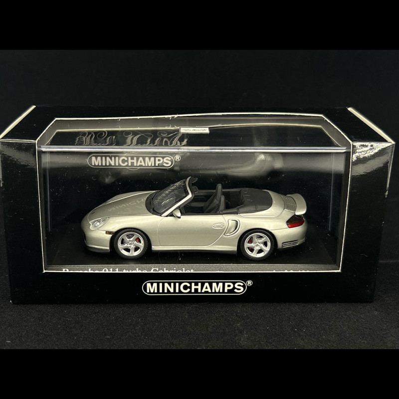 PORSCHE 911 TURBO CABRIOLET 996 2003 Gris foncé MINICHAMPS 1:43 de