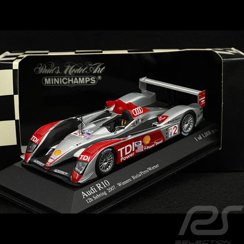 Audi R10 Winner 12h Sebring 2007 N°2 1/43 Minichamps 400071692