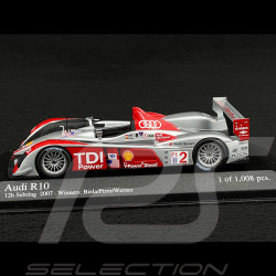 Audi R10 Vainqueur 12h Sebring 2007 N°2 1/43 Minichamps 400071692