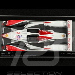 Audi R10 Vainqueur 12h Sebring 2007 N°2 1/43 Minichamps 400071692