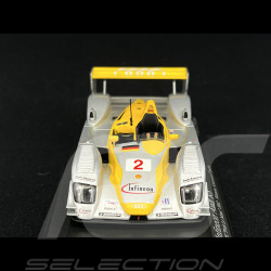 Audi R8 Infineon Vainqueur ALMS Petit Le Mans 2002 N°2 1/43 Minichamps 400021382