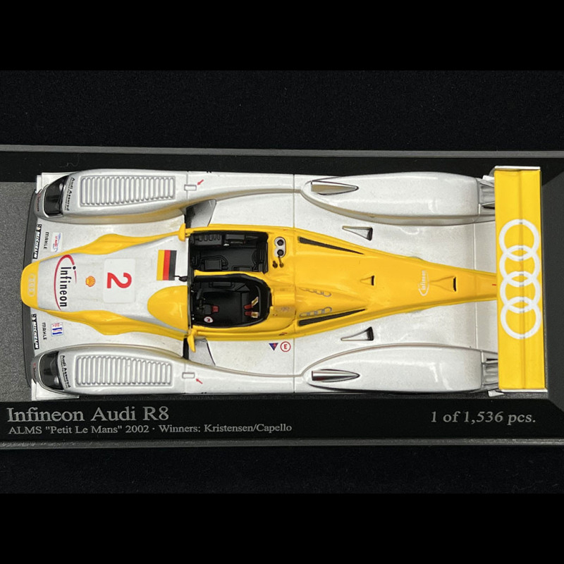 Audi R8 n° 2 Infineon Winner ALMS Petit Le Mans 2002 1/43 Minichamps  400021382