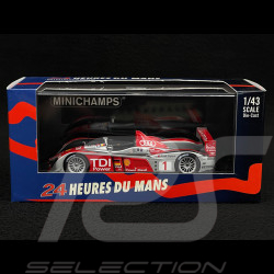 Audi R10 TDI 6ème 24h Le Mans 2008 N°1 1/43 Minichamps 400089801
