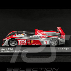 Audi R10 TDI 6ème 24h Le Mans 2008 N°1 1/43 Minichamps 400089801