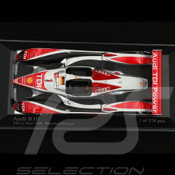 Audi R10 TDI 6ème 24h Le Mans 2008 N°1 1/43 Minichamps 400089801