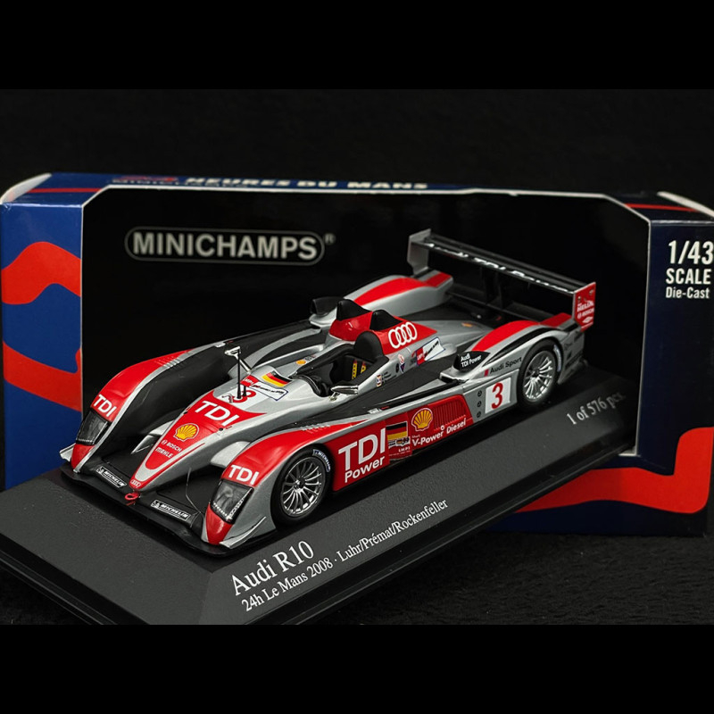Spark 1/43 - Audi R10 TDI Sport Team Joest #3 - 4e Aux 24h Du Mans 2008 - NEUF