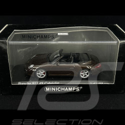 Porsche 911 Cabriolet Type 997 2009 Braun Macadamia Metallic 1/43 Minichamps 400066430