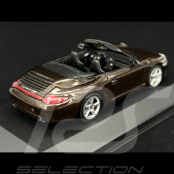 Porsche 911 Cabriolet Type 997 2009 Braun Macadamia Metallic 1/43 Minichamps 400066430