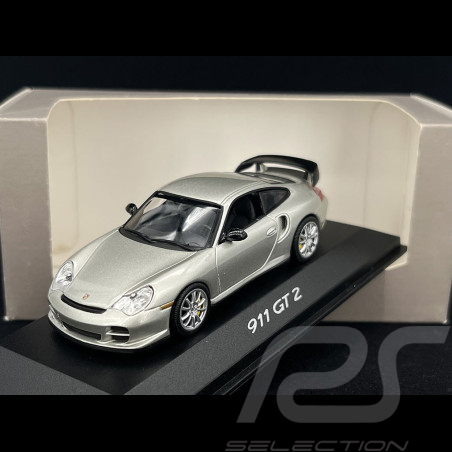 Porsche 911 GT2 type 996 2003 silver grey 1/43 Minichamps WAP02011915