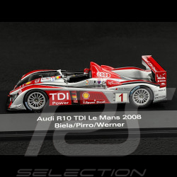 Audi R10 TDI 6ème 24h Le Mans 2008 N°1 1/43 Audi 502.08.002.13