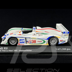 Audi R8 2nd ALMS Petit Le Mans 2002 N°38 1/43 Minichamps 400021338