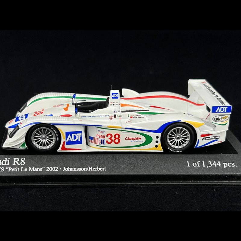 Audi R8 n° 38 2nd ALMS Petit Le Mans 2002 1/43 Minichamps 400021338