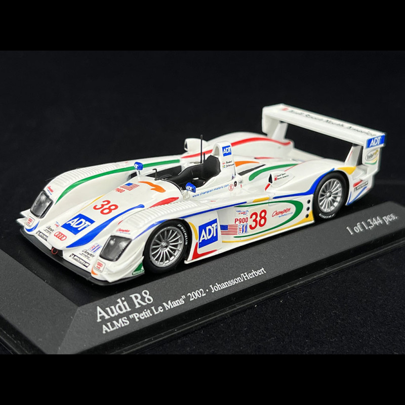 ミニカー MINICHAMPS 400-021382 Audi R8 ALMS Audi R8 n° 38 2nd ALMS Petit Le Mans 2002 1/43 Minichamps 400021338