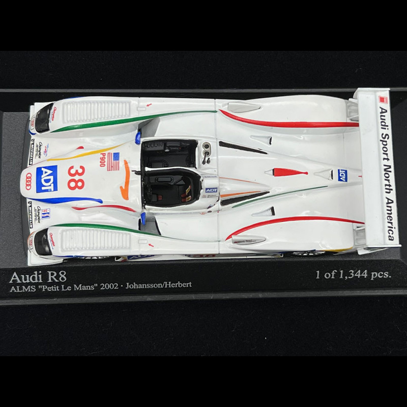 Audi R8 n° 38 2nd ALMS Petit Le Mans 2002 1/43 Minichamps 400021338