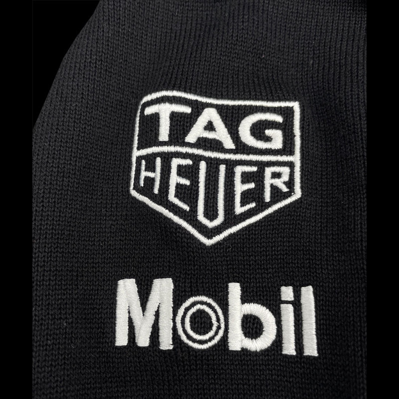 Porsche Pullover Motorsport BOSS Tag Heuer Black Knitted quarter zip sweater men