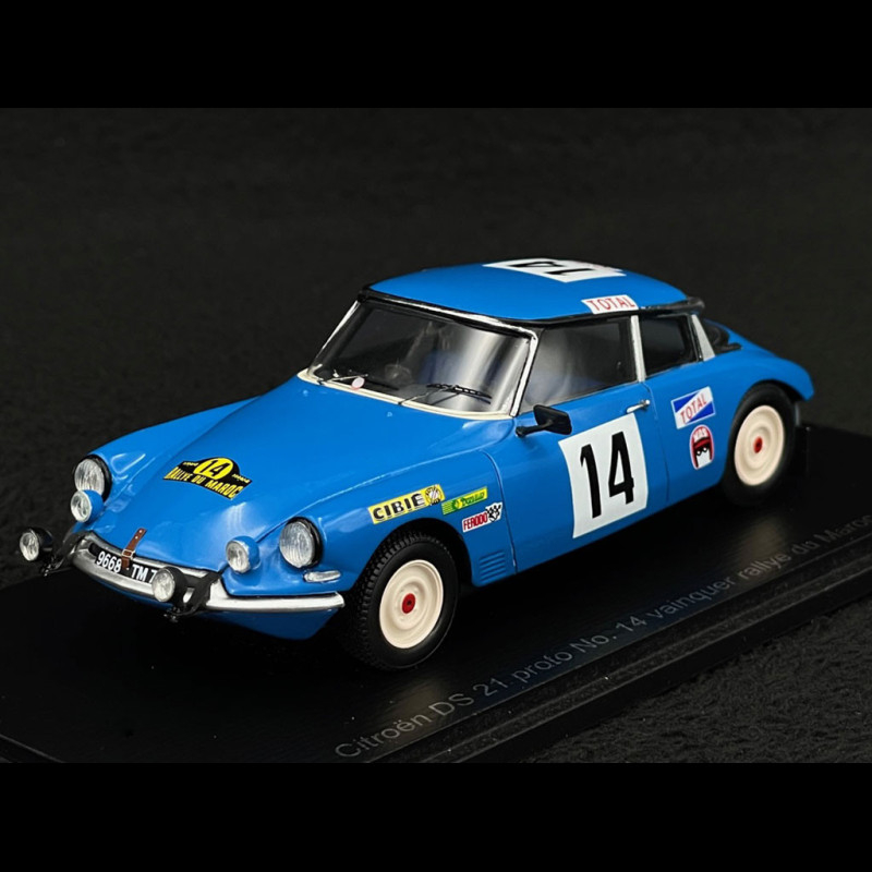 CITROEN DS 21 PROTO N°14 VAINQUEUR RALLYE DU MAROC 1969 SPARK 1 43deg
